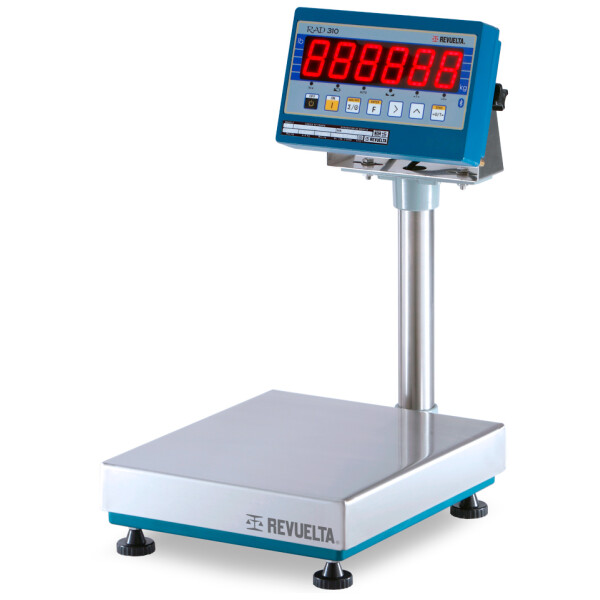 BÁSCULA DE BANCO Y DE PISO REVUELTA MODELO ERP-1 PLATAFORMA 280 x 330 mm